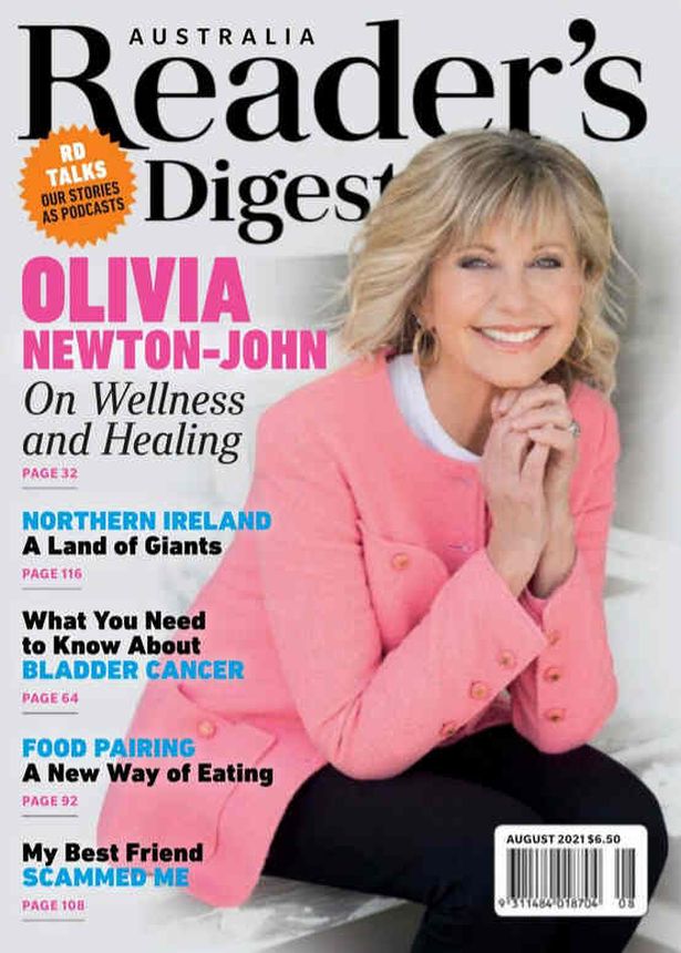 READERS DIGEST (AU) magazine side cover  August 2021