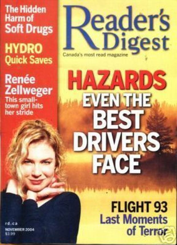 READERS DIGEST CANADA magazine side cover  November 2004