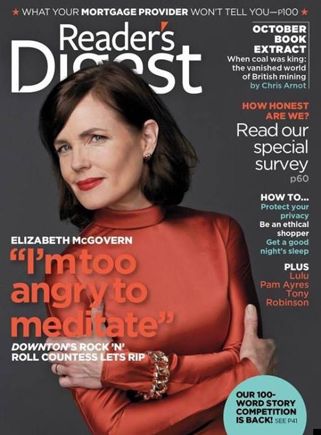 READERS DIGEST magazine side cover  October 2013