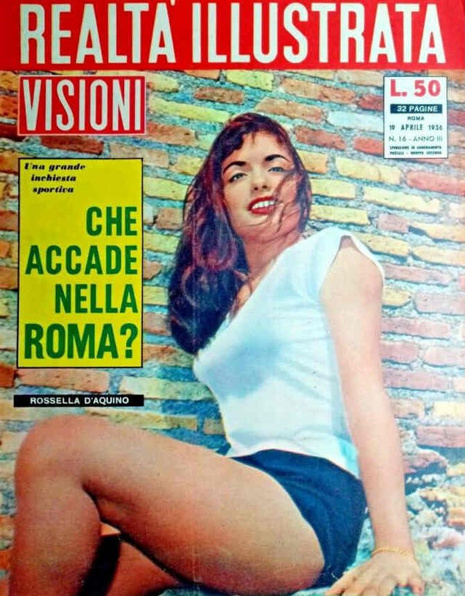 REALTA ILLUSTRATA magazine side cover Issue 16 19 April 1956