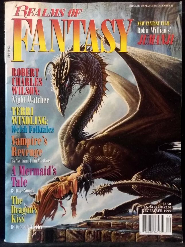 REALMS OF FANTASY magazine side cover Issue 8 December 1995