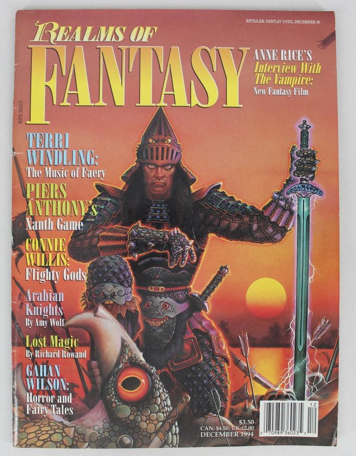 REALMS OF FANTASY magazine side cover Issue 2  December 1994