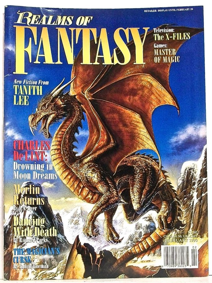 REALMS OF FANTASY magazine cover Issue 3  February 1995