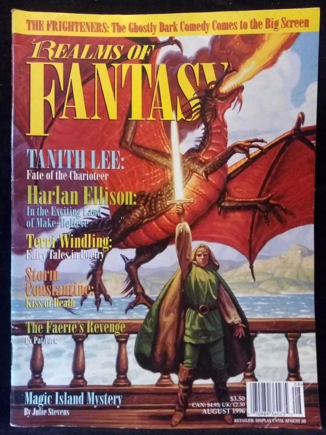 REALMS OF FANTASY magazine side cover  August 1996