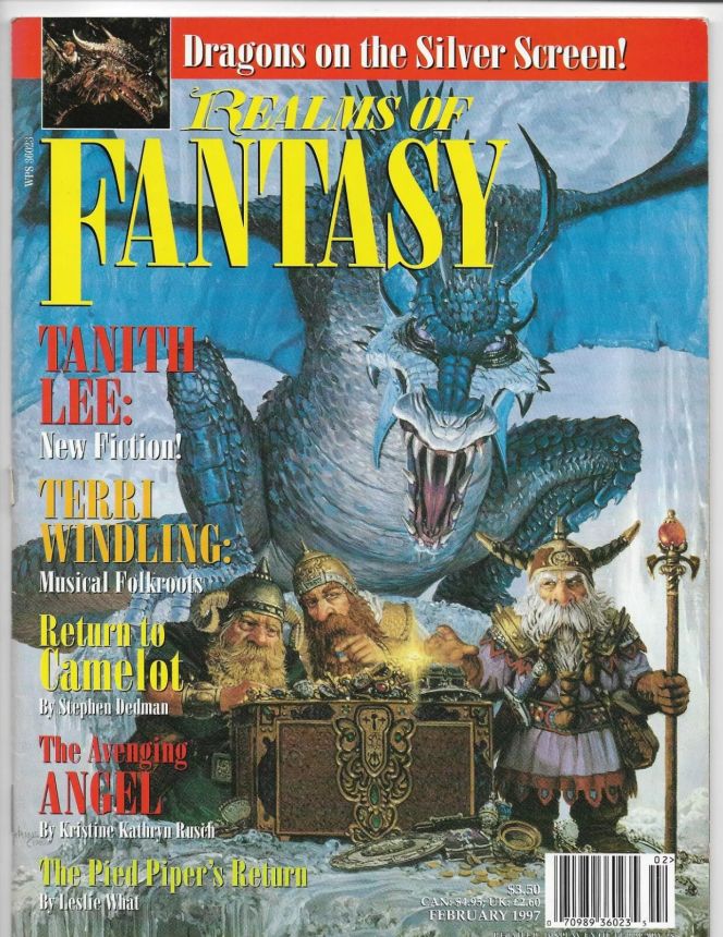 REALMS OF FANTASY magazine cover  February 1997