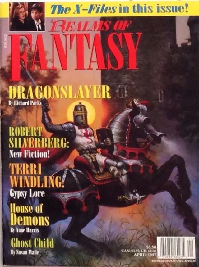 REALMS OF FANTASY magazine side cover  April 1997