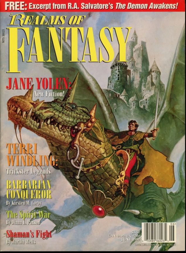 REALMS OF FANTASY magazine cover  June 1997