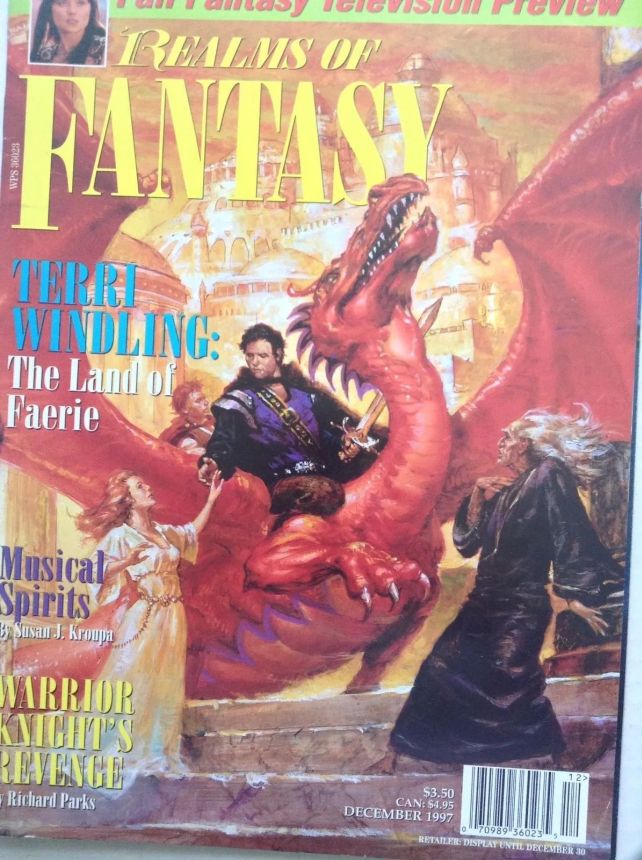 REALMS OF FANTASY magazine cover  December 1997
