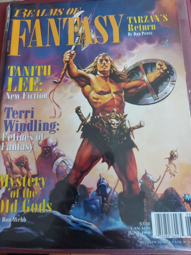 REALMS OF FANTASY magazine cover  June 1998