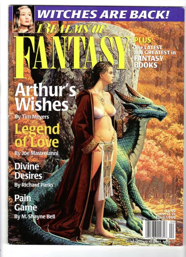 REALMS OF FANTASY magazine cover  April 1999