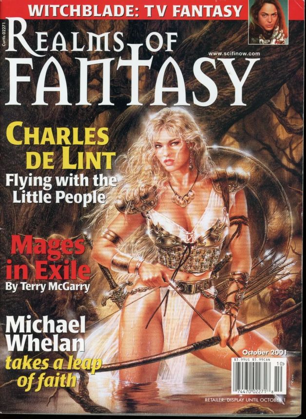 REALMS OF FANTASY magazine cover  October 2001