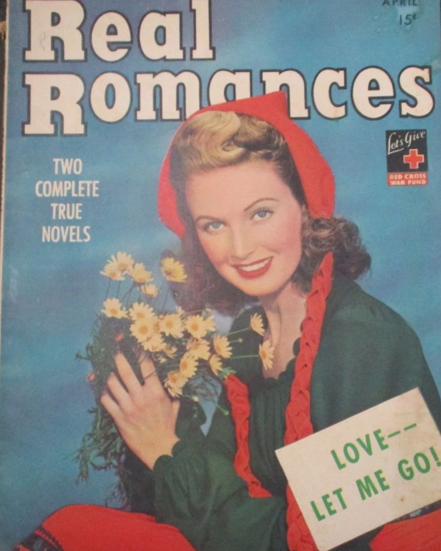 REAL ROMANCES magazine side cover  April 1944
