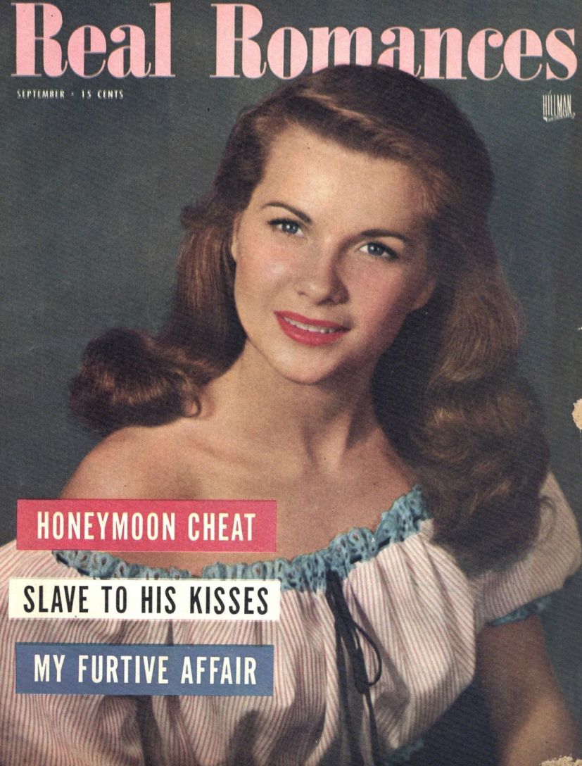 REAL ROMANCES magazine side cover  September 1947