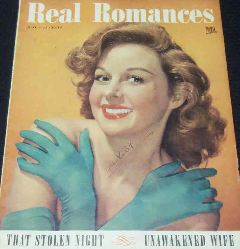 REAL ROMANCES magazine side cover  June 1948