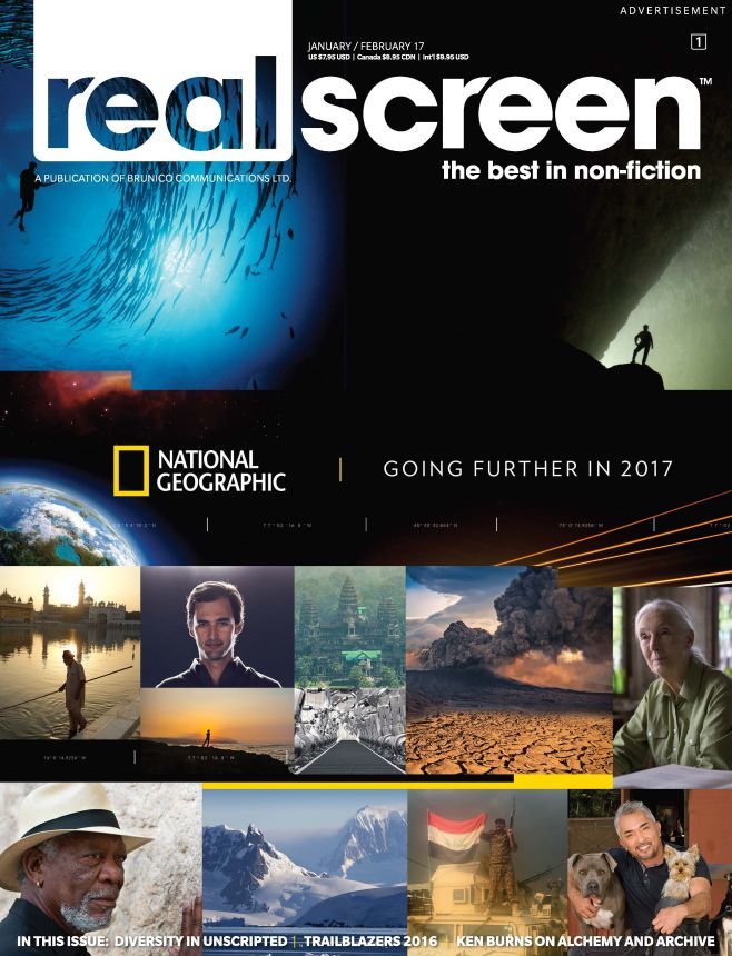 REAL SCREEN magazine side cover  January/February 2017
