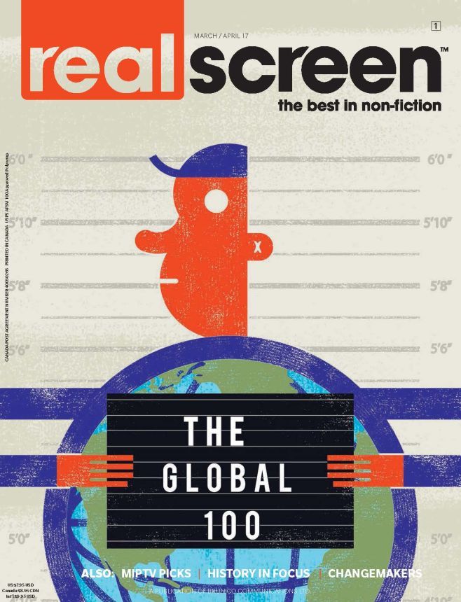 REAL SCREEN magazine side cover  March/April 2017