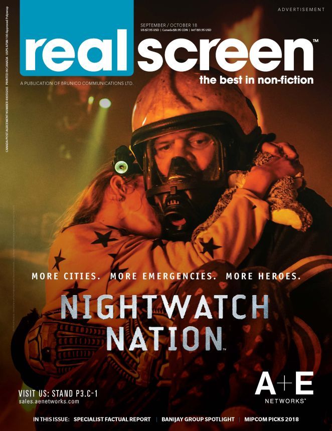 REAL SCREEN magazine side cover  September/October 2018