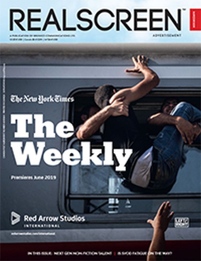 REAL SCREEN magazine side cover  May/June 2019