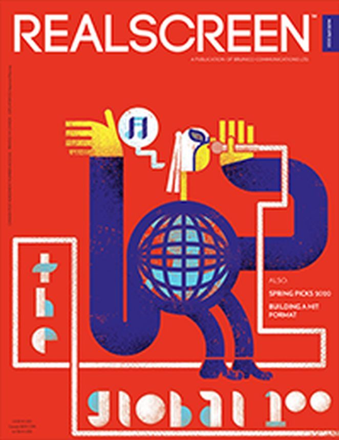 REAL SCREEN magazine side cover  March/April 2020