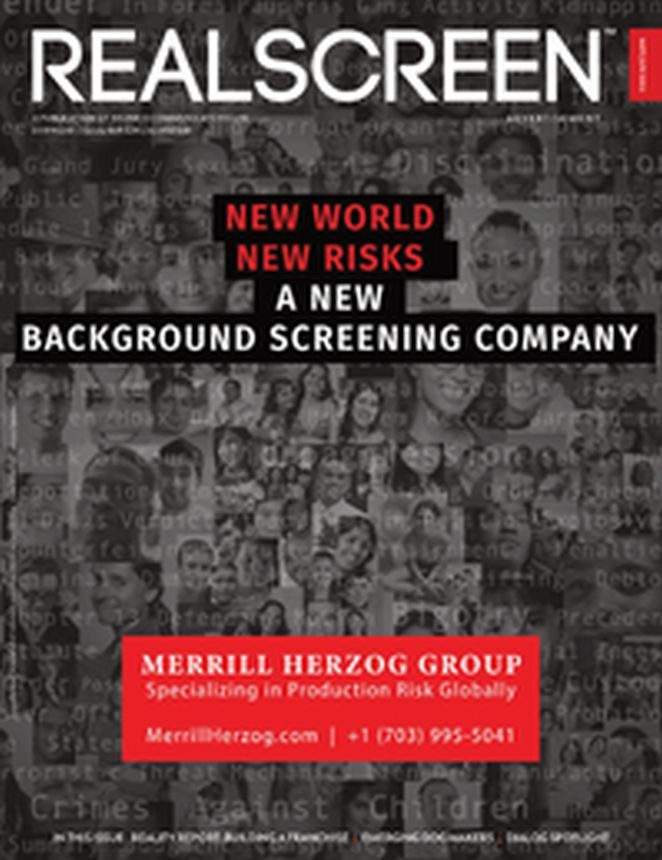 REAL SCREEN magazine side cover  May/June 2022