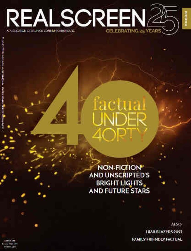 REAL SCREEN magazine side cover  January/February 2023