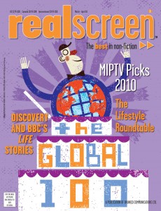 REAL SCREEN magazine side cover March-April 2010