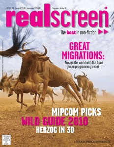 REAL SCREEN magazine side cover September-October 2010