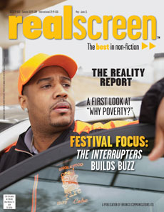 REAL SCREEN magazine side cover May-June 2011