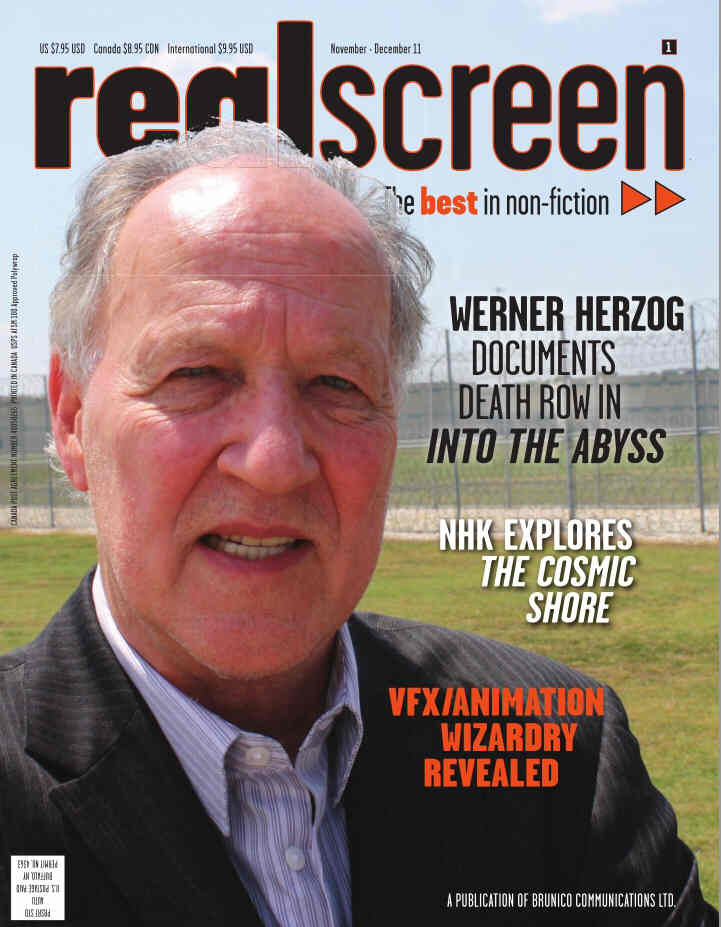 REAL SCREEN magazine side cover November-December 2011