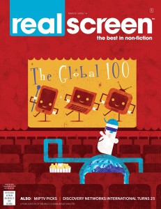REAL SCREEN magazine side cover March/April 2014