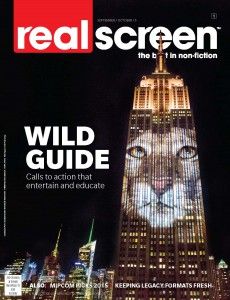 REAL SCREEN magazine side cover September/October 2015