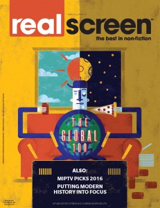 REAL SCREEN magazine side cover March/April 2016