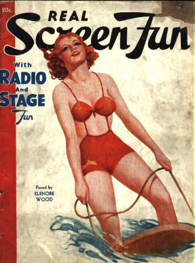 REAL SCREEN FUN magazine side cover Issue 11  Vol 1 # 11 August 1935