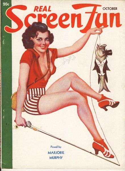 REAL SCREEN FUN magazine side cover Issue 36  Vol 3 # 12 October 1937