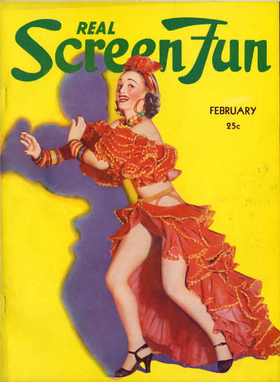 REAL SCREEN FUN magazine side cover Issue 57  Vol 5 # 9 February 1941