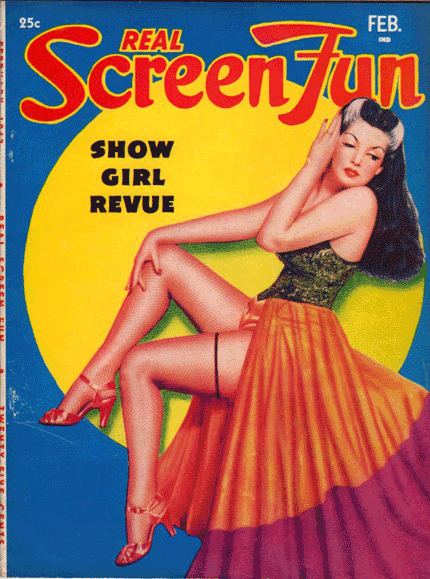 REAL SCREEN FUN magazine side cover Issue 61  Vol 6 # 1 February 1942