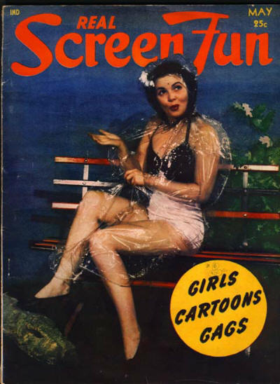 REAL SCREEN FUN magazine side cover Issue 62  Vol 6 # 2 May 1942