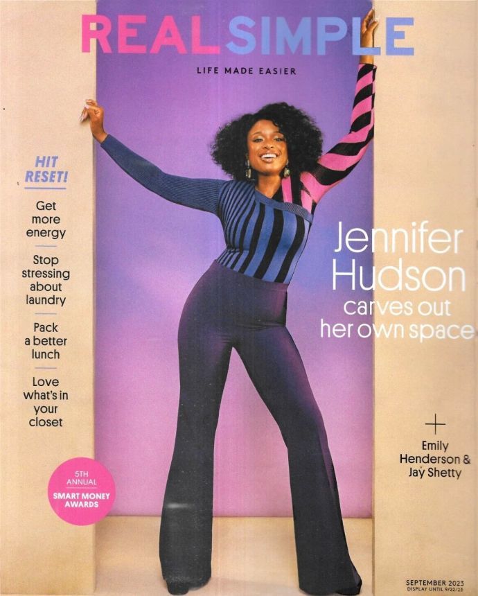 REAL SIMPLE magazine side cover  September 2023