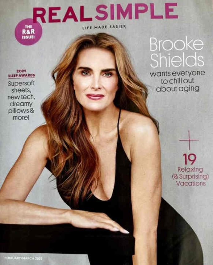 REAL SIMPLE magazine side cover  February/March 2025