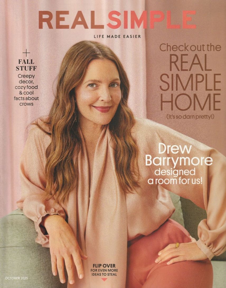 REAL SIMPLE magazine side cover  October 2025