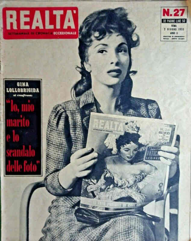 REALTA ILLUSTRATA magazine side cover Issue 27 2 June 1955