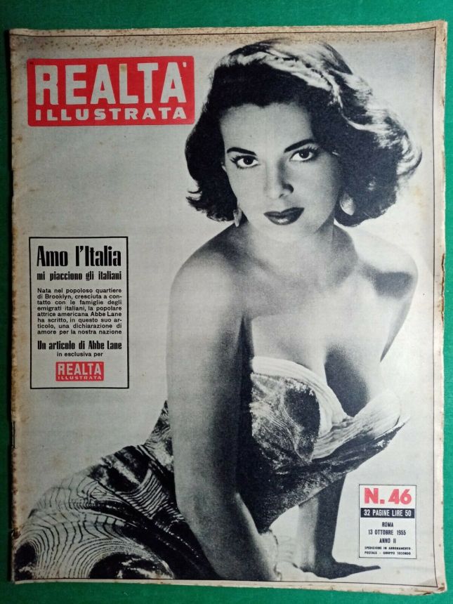 REALTA ILLUSTRATA magazine side cover Issue 46 13 October 1955