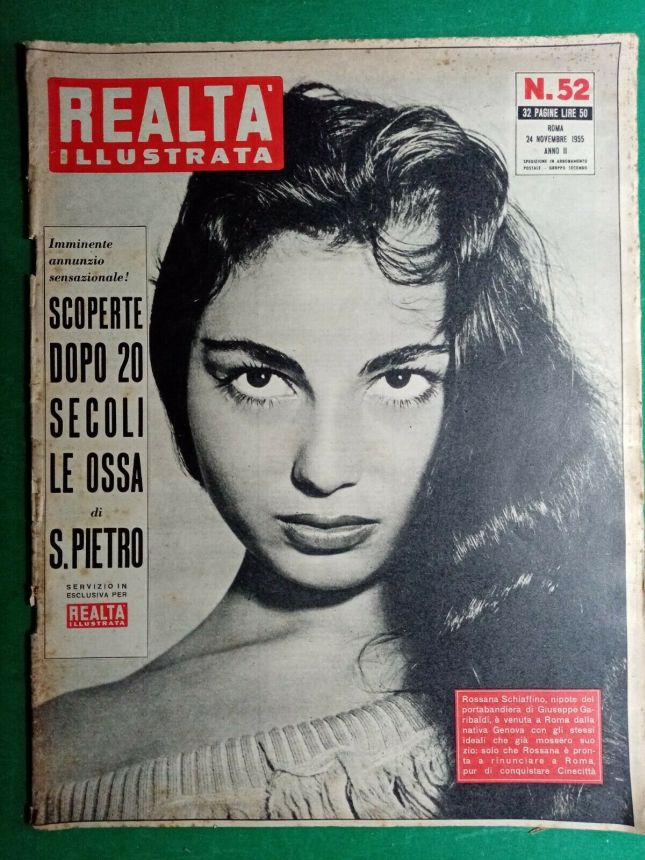 REALTA ILLUSTRATA magazine side cover Issue 52 24 November 1955