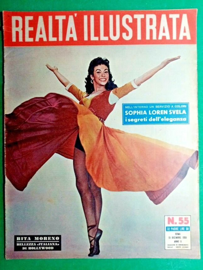 REALTA ILLUSTRATA magazine side cover Issue 55 15 December 1955