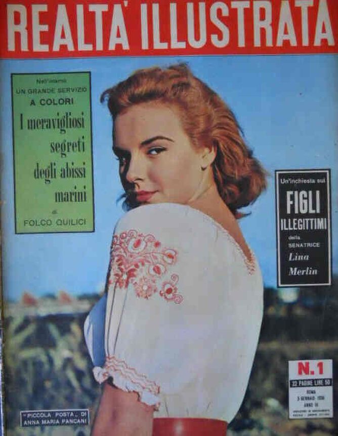 REALTA ILLUSTRATA magazine side cover Issue 1 5 January 1956