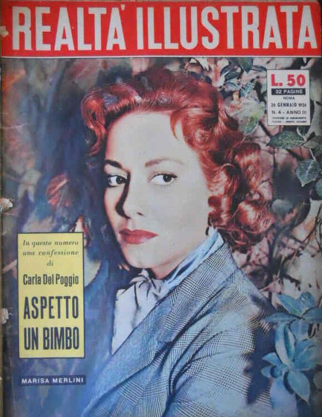 REALTA ILLUSTRATA magazine side cover Issue 4 26 January 1956