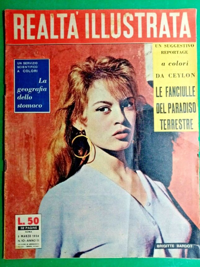REALTA ILLUSTRATA magazine side cover Issue 10 8 March 1956