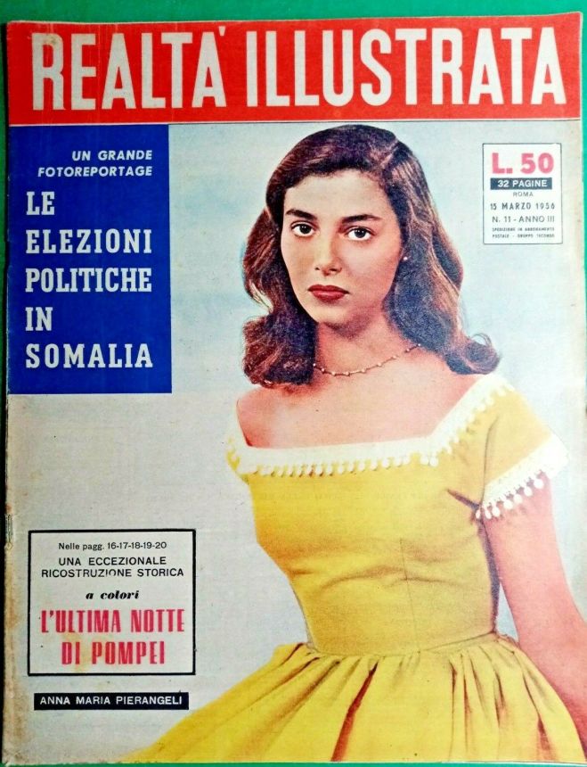 REALTA ILLUSTRATA magazine side cover Issue 11 15 March 1956