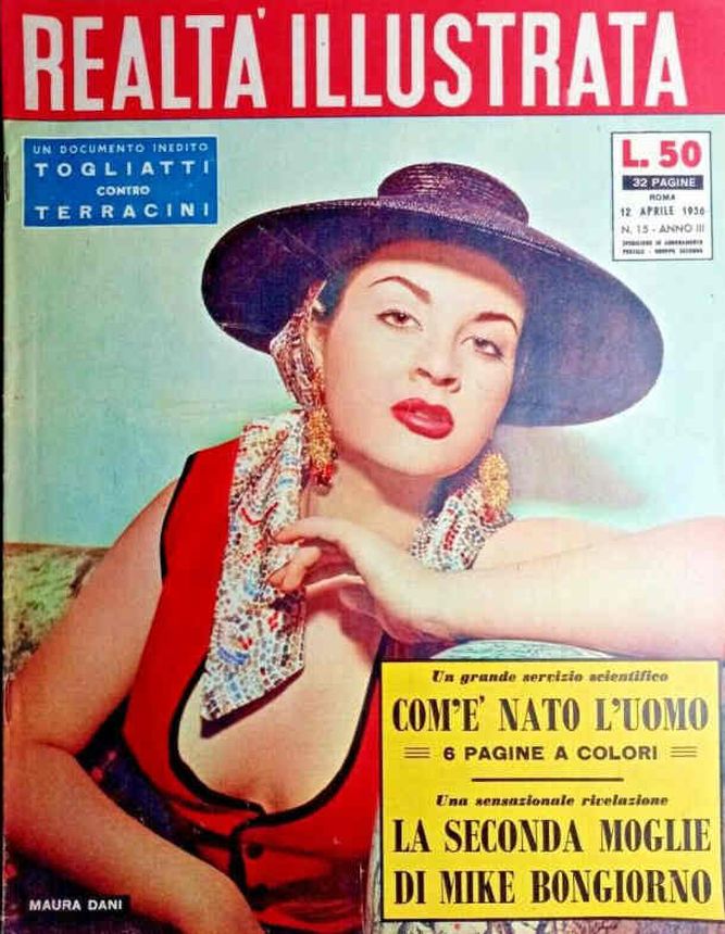 REALTA ILLUSTRATA magazine side cover Issue 15 12 April 1956