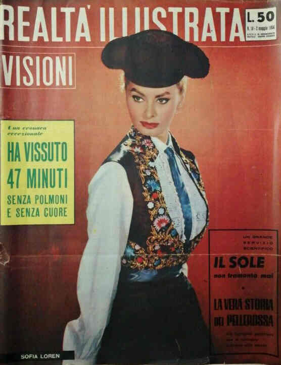REALTA ILLUSTRATA magazine side cover Issue 18 2 May 1956